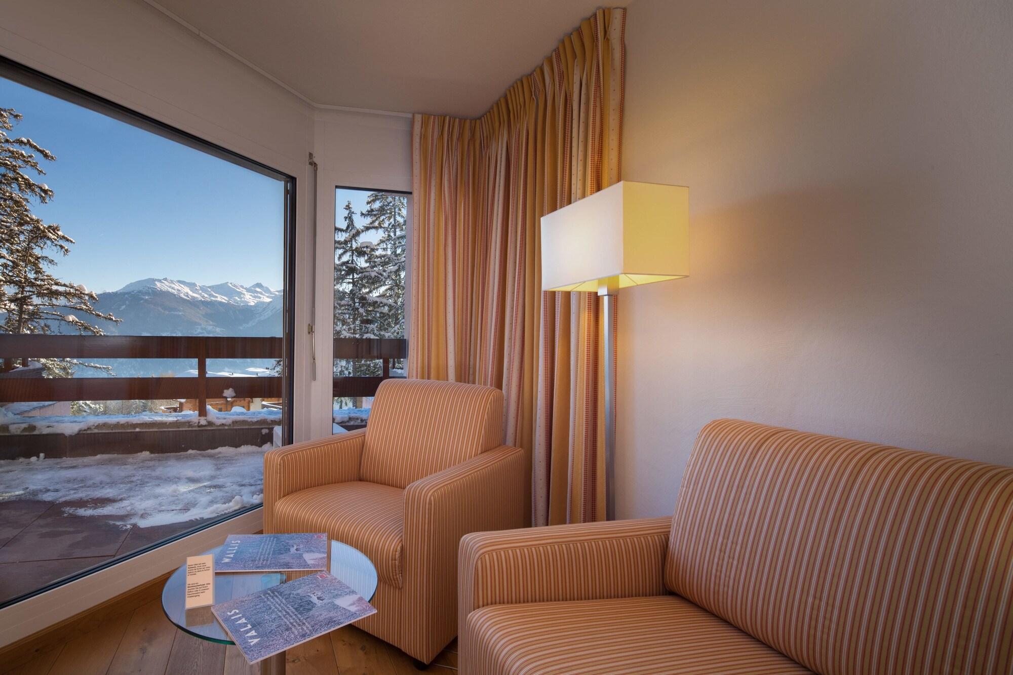 Hotel Helvetia Intergolf Crans-Montana Bagian luar foto