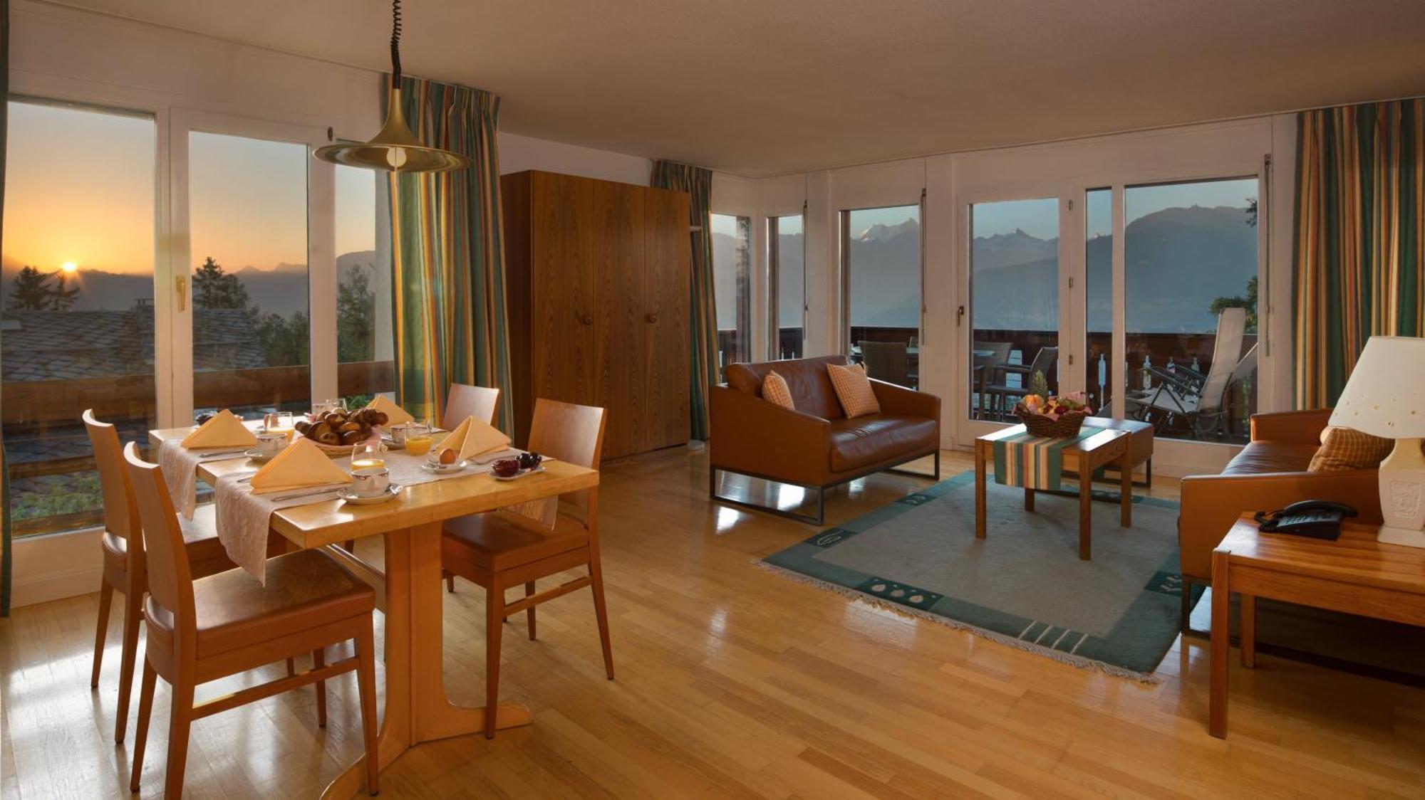 Hotel Helvetia Intergolf Crans-Montana Bagian luar foto